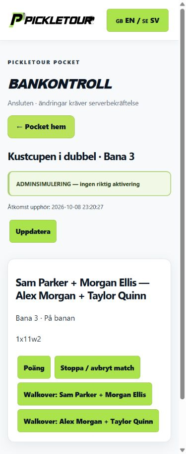 Hantera tilldelad bana