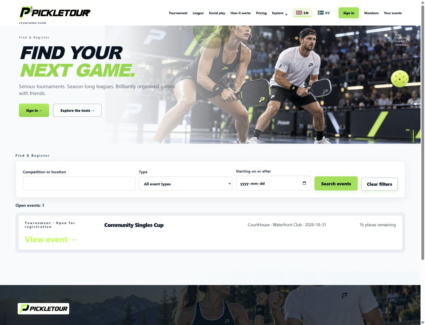 Find your next event